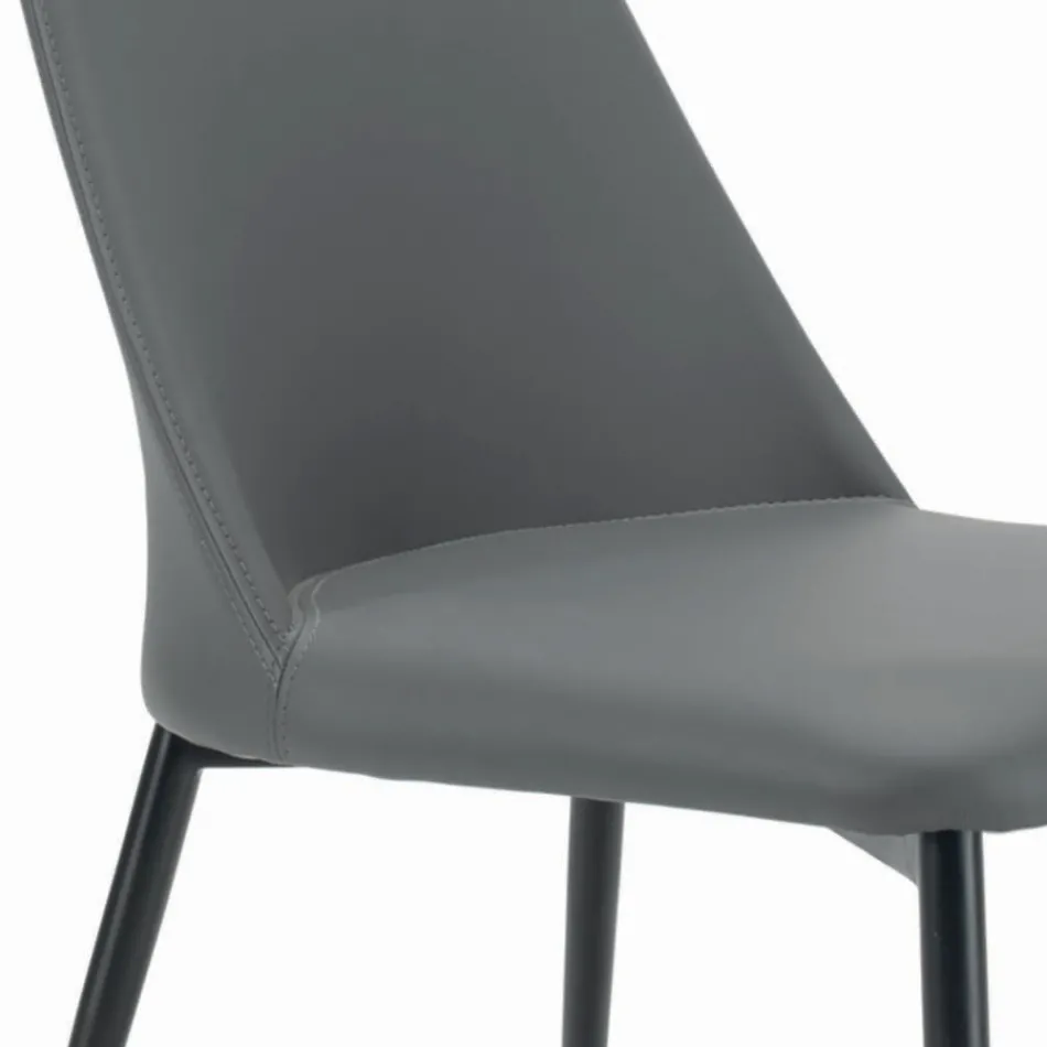 كرسي غرفة المعيشة بأرجل من الفولاذ أو الخشب، صنع في إيطاليا - فلورنسا Viadurini