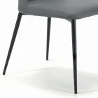 كرسي غرفة المعيشة بأرجل من الفولاذ أو الخشب، صنع في إيطاليا - فلورنسا Viadurini