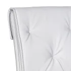 كرسي غرفة المعيشة مع هيكل ومقعد من الجلد الصناعي صنع في إيطاليا - Grogu Viadurini