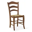 كرسي غرفة المعيشة من خشب الزان مع مقعد من القش صنع في إيطاليا - تمارا Viadurini