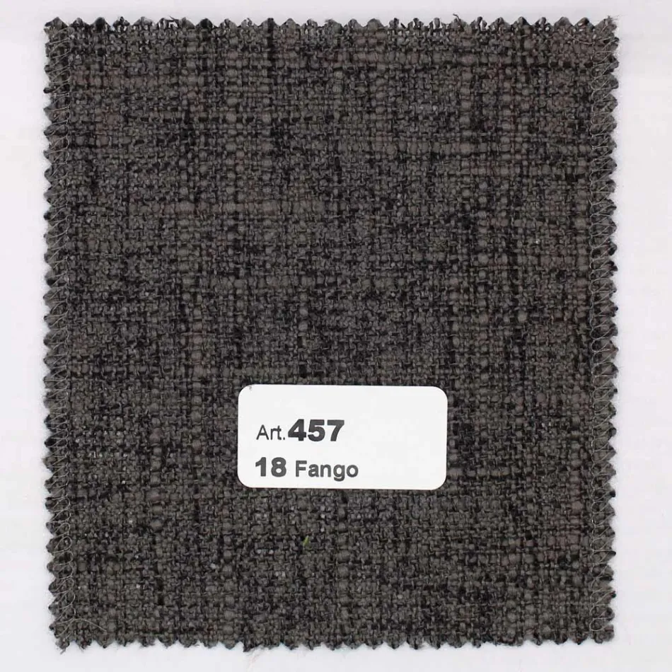 كرسي غرفة المعيشة من خشب الدردار الملون والقماش، صنع في إيطاليا - أسبكت Viadurini