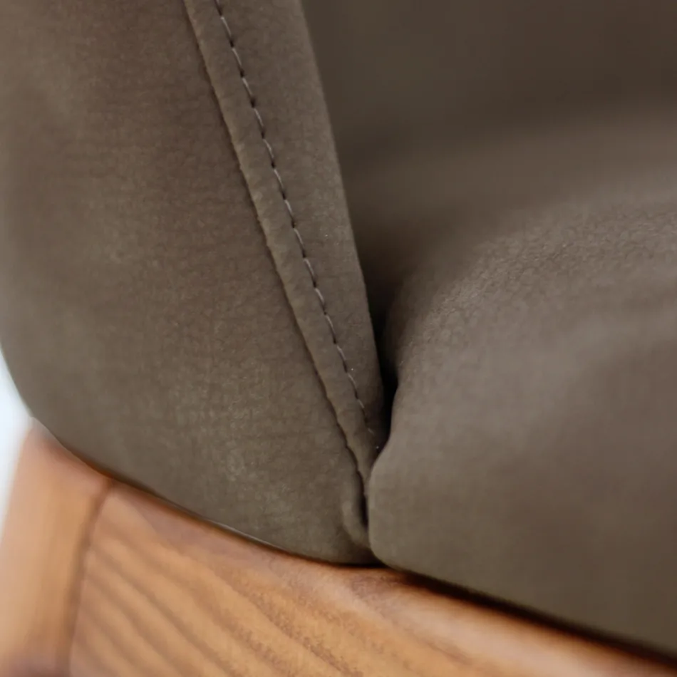 كرسي غرفة المعيشة من خشب الدردار الملون، صنع في إيطاليا - ليان Viadurini