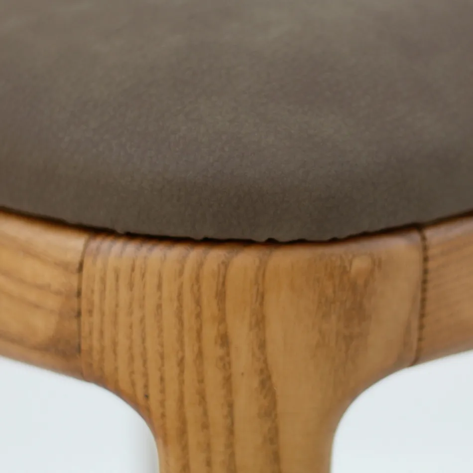 كرسي غرفة المعيشة من خشب الدردار الملون، صنع في إيطاليا - ليان Viadurini