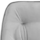 كرسي غرفة المعيشة من الخشب المصقول ومقعد مخملي صنع في إيطاليا - Attendo Viadurini