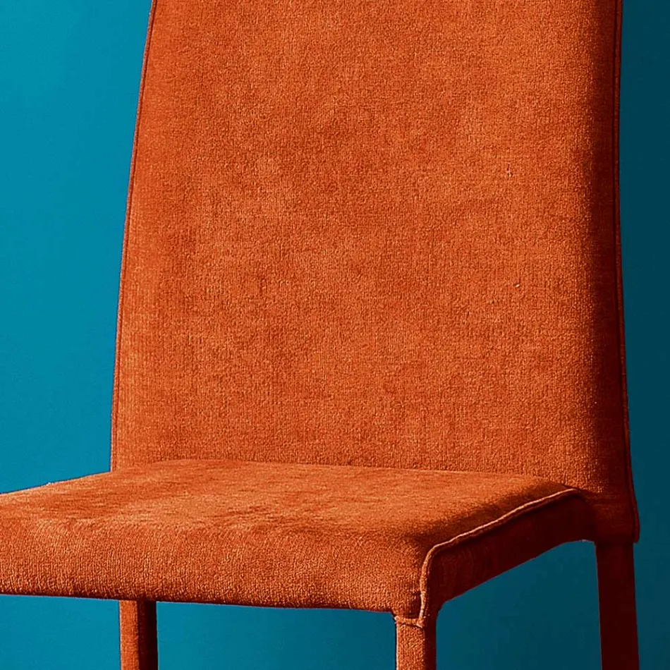 كرسي غرفة المعيشة مُنجّد بالكامل بقماش إيطالي الصنع - روزيتا Viadurini