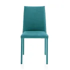 كرسي غرفة المعيشة مُنجّد بالكامل بقماش إيطالي الصنع - روزيتا Viadurini