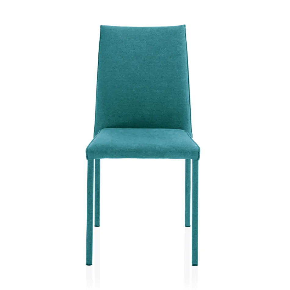 كرسي غرفة المعيشة مُنجّد بالكامل بقماش إيطالي الصنع - روزيتا Viadurini