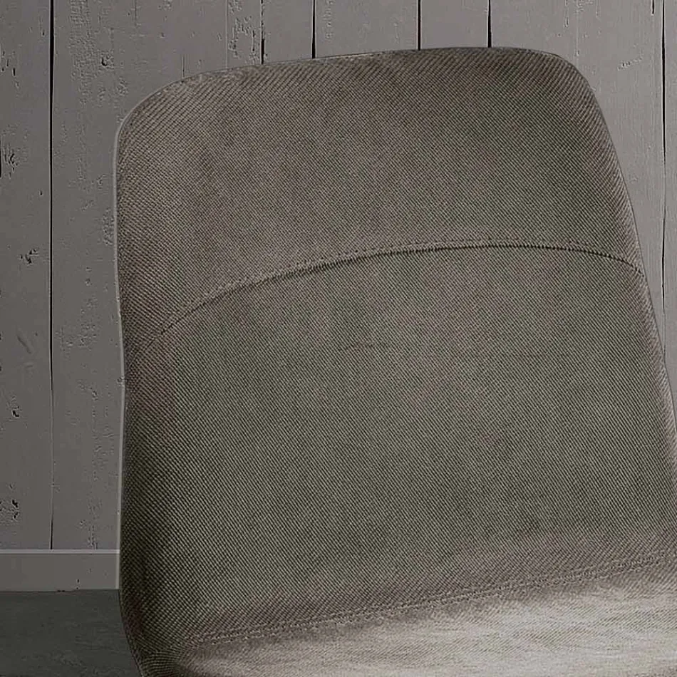 كرسي معيشة عصري من القماش والمعدن صنع في إيطاليا، مصر Viadurini