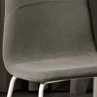 كرسي معيشة عصري من القماش والمعدن صنع في إيطاليا، مصر Viadurini