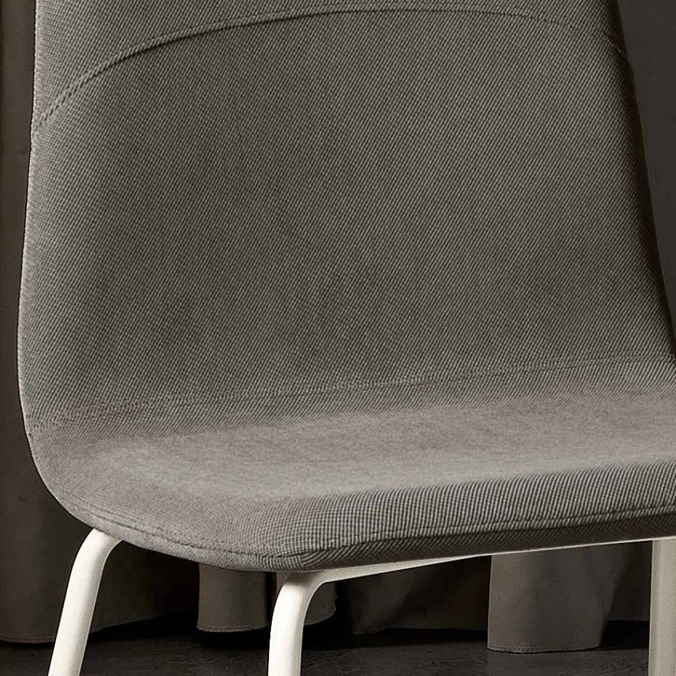 كرسي معيشة عصري من القماش والمعدن صنع في إيطاليا، مصر Viadurini