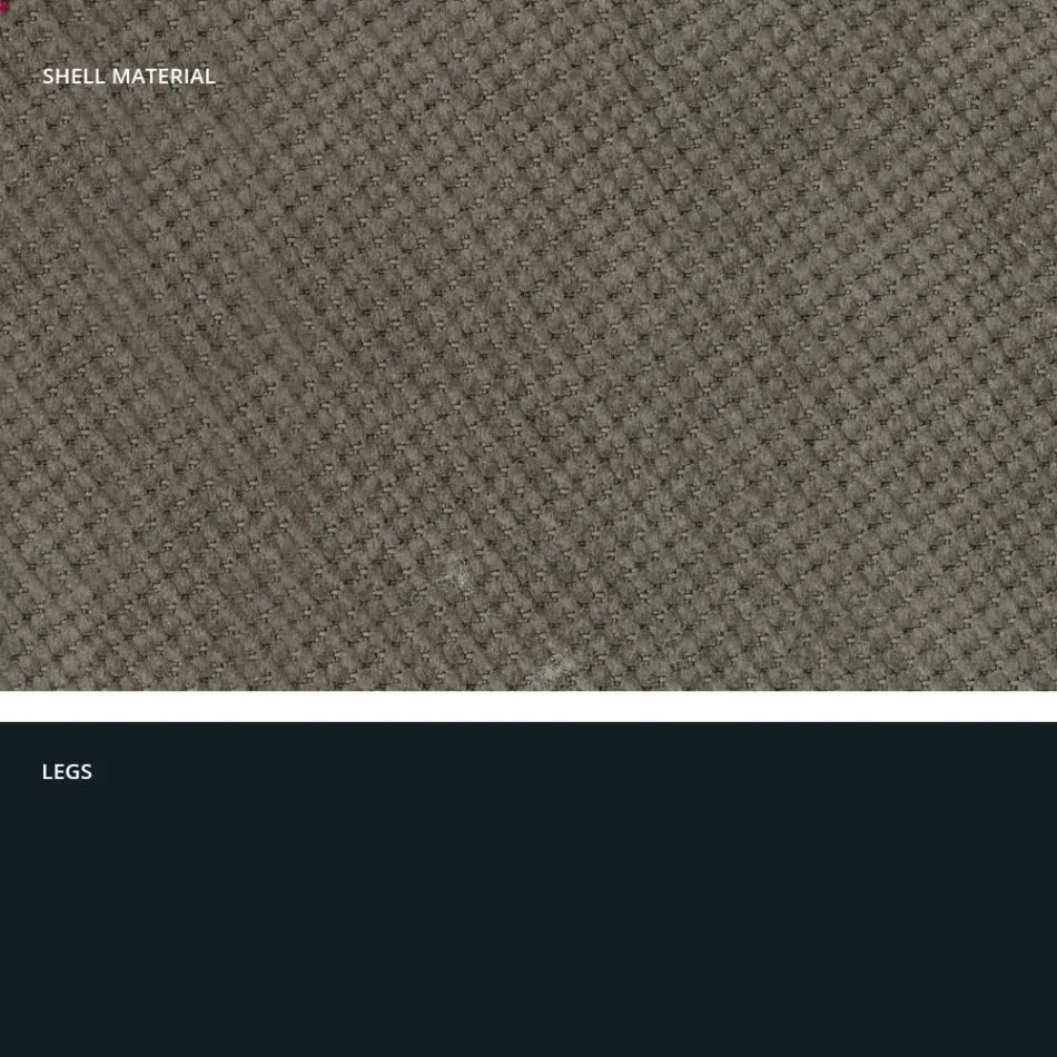 كرسي معيشة عصري من القماش والمعدن صنع في إيطاليا، مصر Viadurini