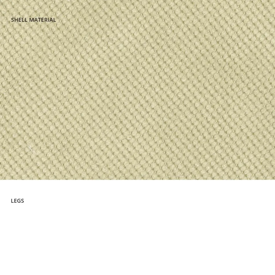 كرسي معيشة عصري من القماش والمعدن صنع في إيطاليا، مصر Viadurini