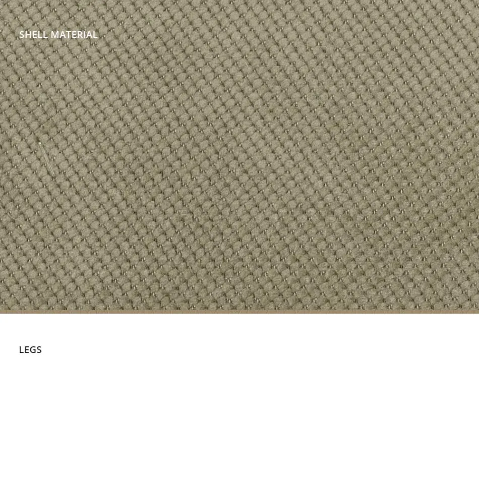 كرسي معيشة عصري من القماش والمعدن صنع في إيطاليا، مصر Viadurini