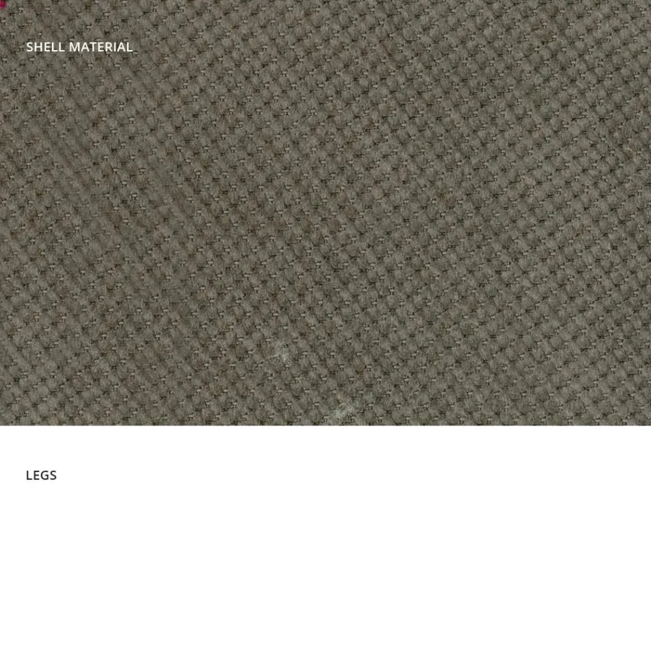 كرسي معيشة عصري من القماش والمعدن صنع في إيطاليا، مصر Viadurini