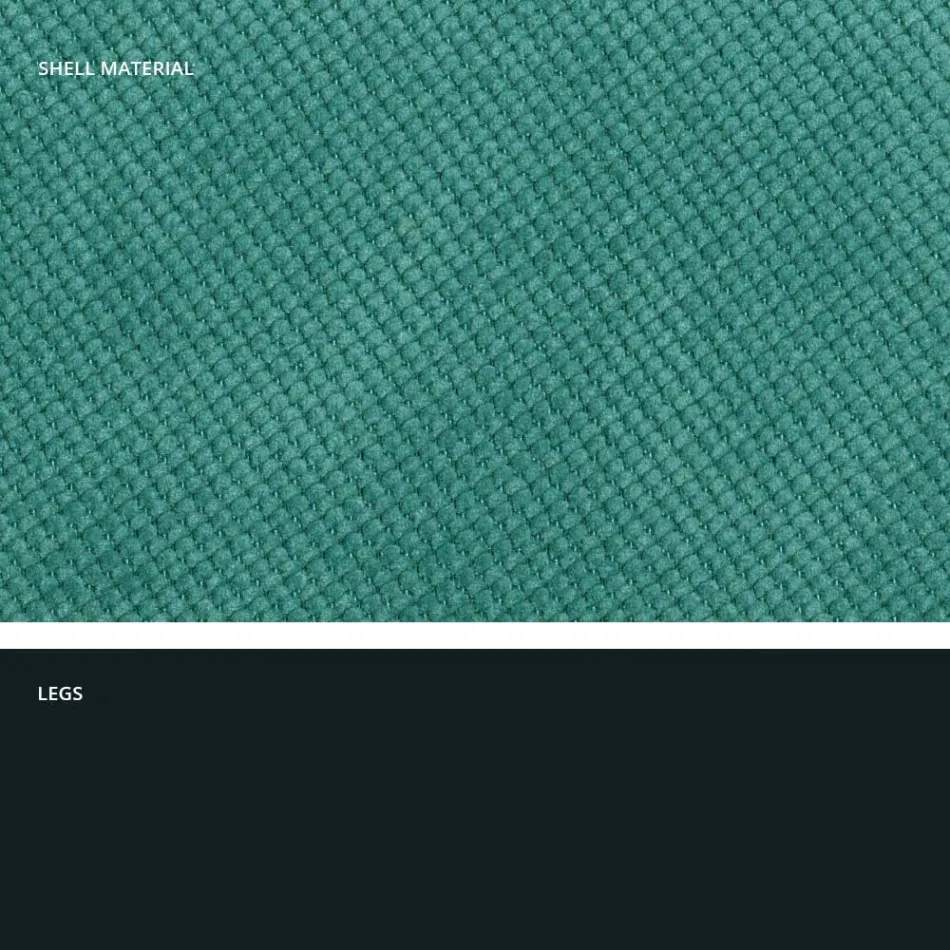 كرسي معيشة عصري من القماش والمعدن صنع في إيطاليا، مصر Viadurini