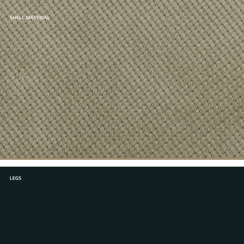 كرسي معيشة عصري من القماش والمعدن صنع في إيطاليا، مصر Viadurini