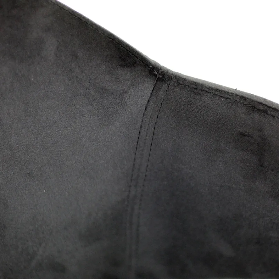 كرسي غرفة المعيشة مصنوع من الفولاذ والمخمل صنع في إيطاليا - فوجيا Viadurini