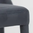 كرسي غرفة المعيشة مُنجّد بتقنية تيكنوفيبرا، صنع في إيطاليا - ستينكو Viadurini