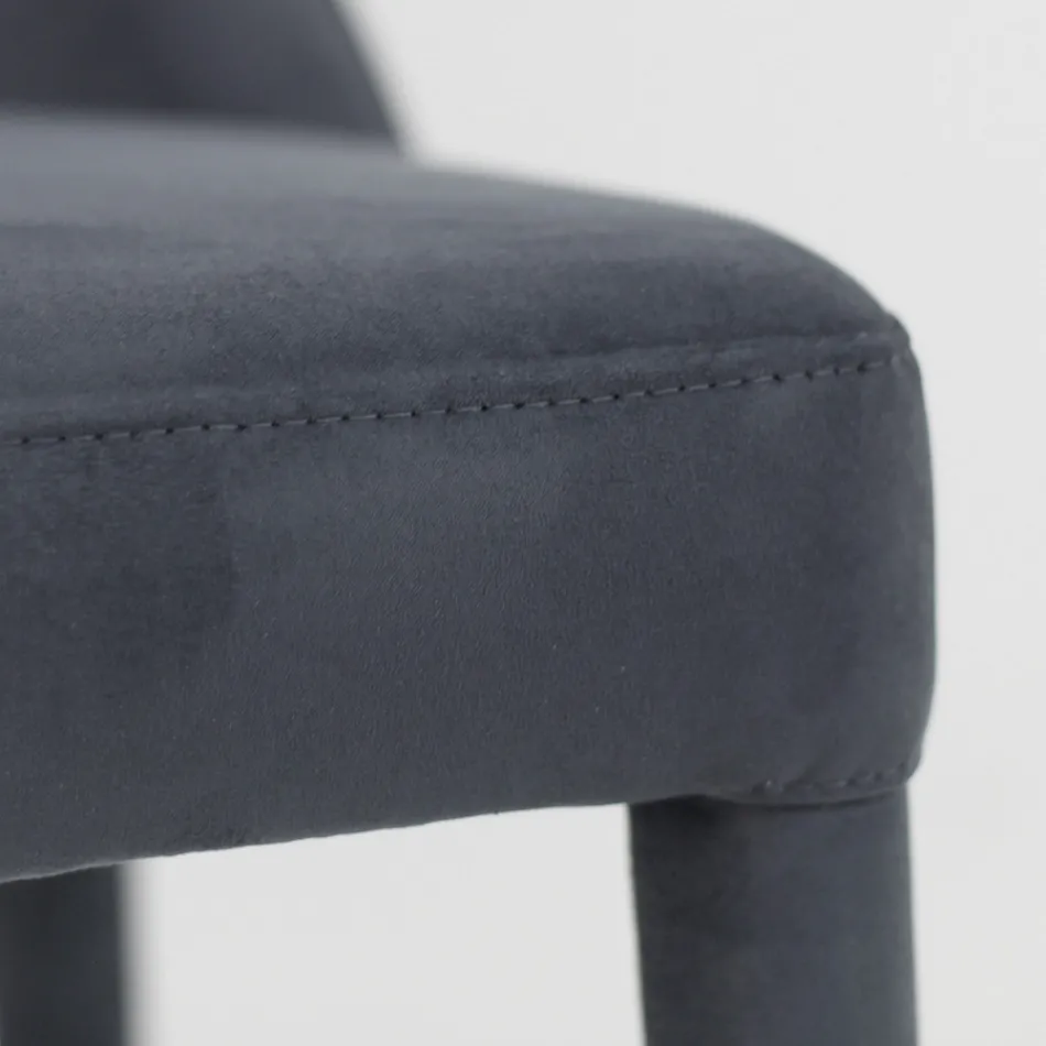 كرسي غرفة المعيشة مُنجّد بتقنية تيكنوفيبرا، صنع في إيطاليا - ستينكو Viadurini