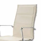 كرسي مكتب أحادي الهيكل من الجلد الصناعي مصنوع في إيطاليا أجاتا Viadurini