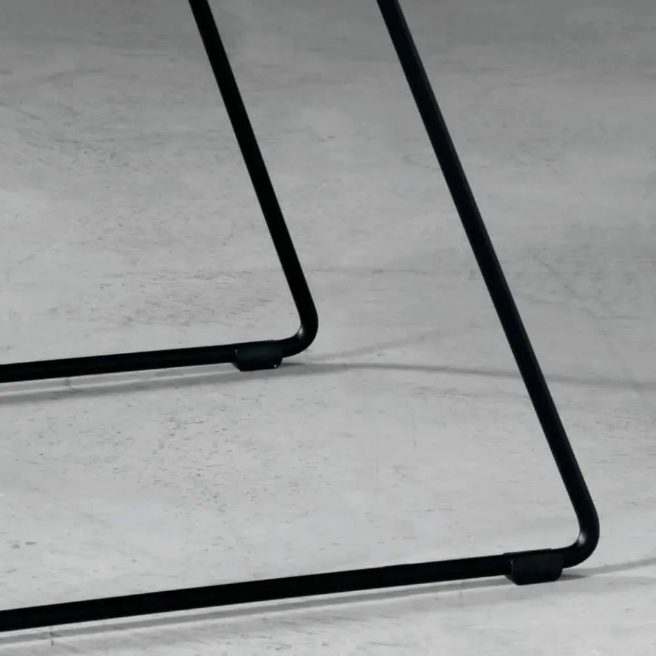 كرسي مصمم من المعدن والقماش تم إنتاجه في إيطاليا فورميا Viadurini