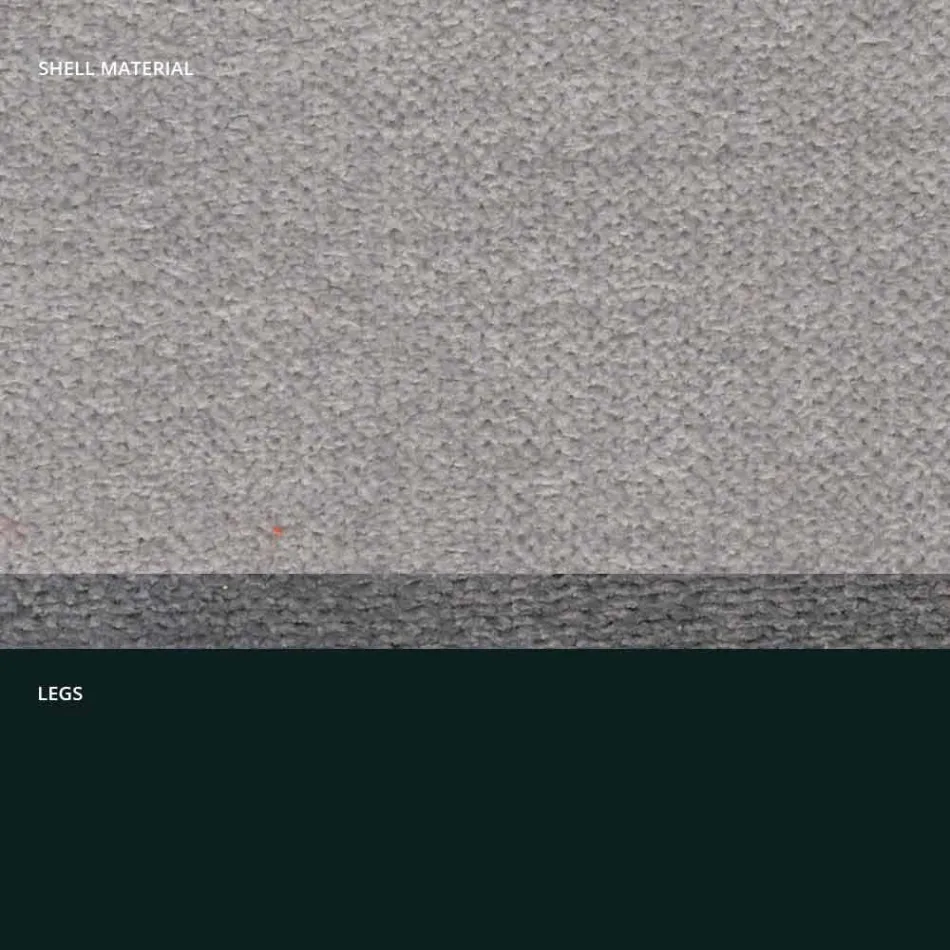 كرسي بتصميم من القماش بأرجل مربعة صنع في إيطاليا، 4 قطع - أوريلا Viadurini