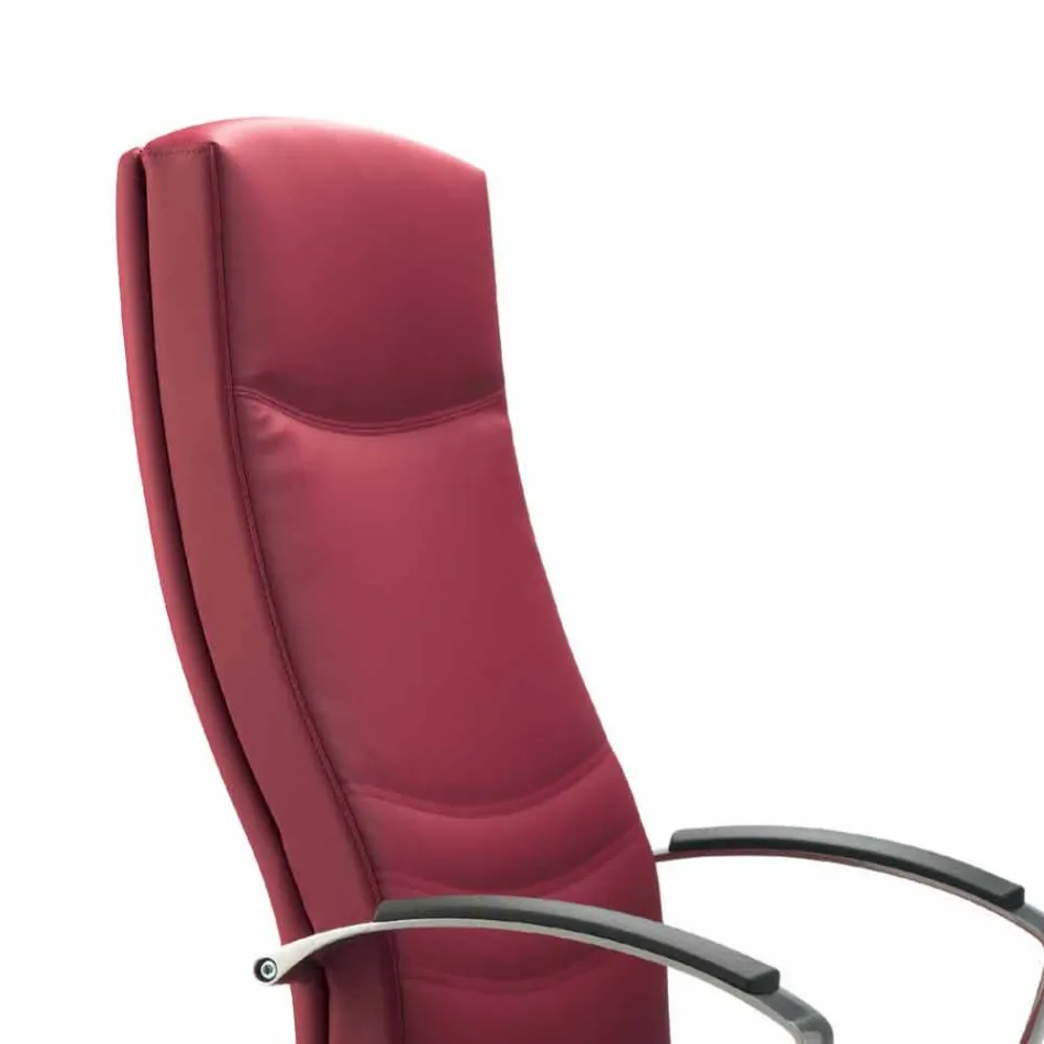 كرسي تنفيذي من مكتب ديبورا للمعطف الجلدي Viadurini