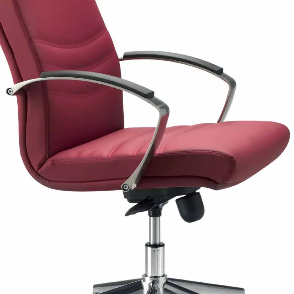 كرسي تنفيذي من مكتب ديبورا للمعطف الجلدي Viadurini