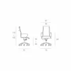 تم تصميم الكرسي التنفيذي في إيطاليا في شبكة أجاتا Viadurini