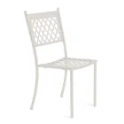 كرسي خارجي قابل للتكديس مصنوع من الفولاذ المجلفن، صنع في إيطاليا، 4 قطع - سيليا Viadurini