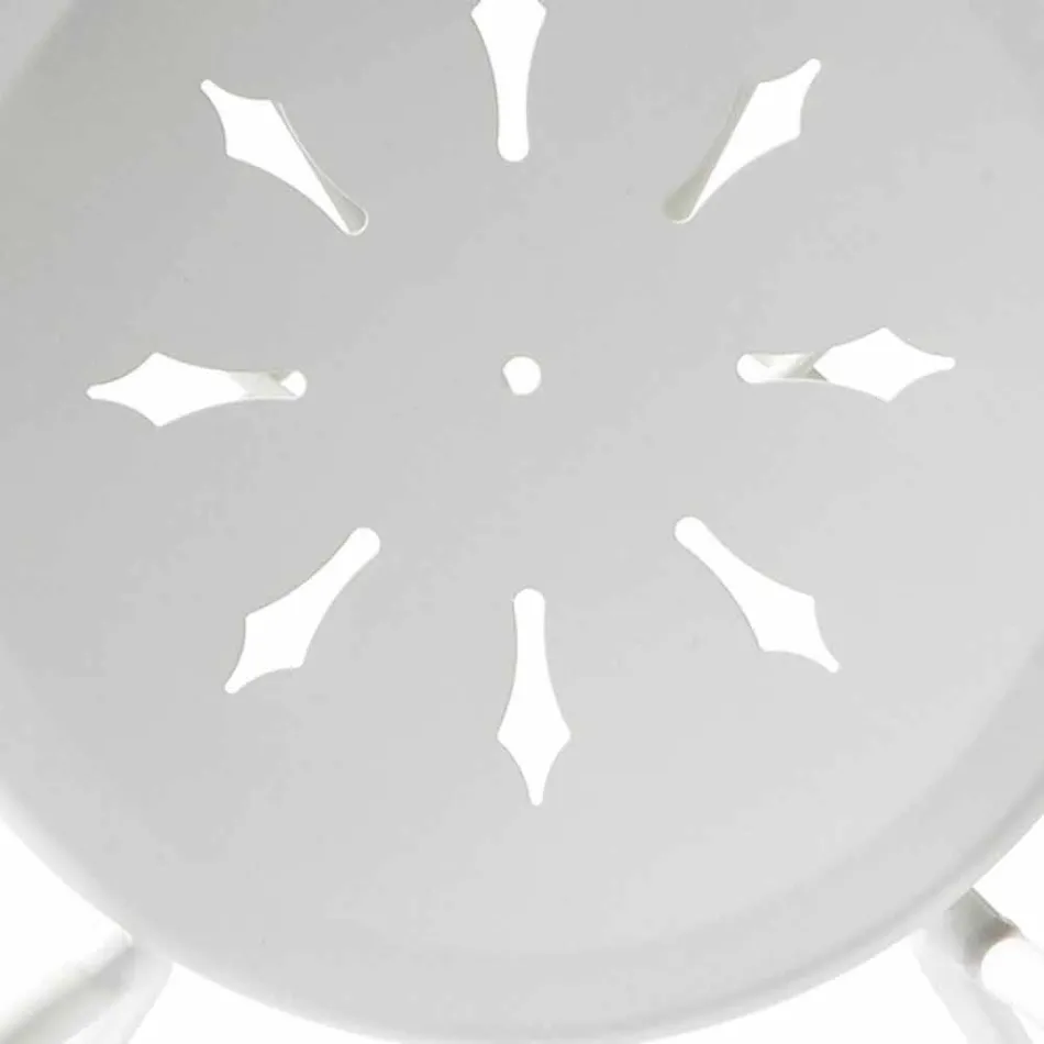 كرسي خارجي قابل للتكديس مصنوع من المعدن في إيطاليا، قطعتين - Authority Viadurini