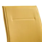 كرسي طعام من الجلد الصناعي بتصميم عصري أنيق - جرينجر Viadurini