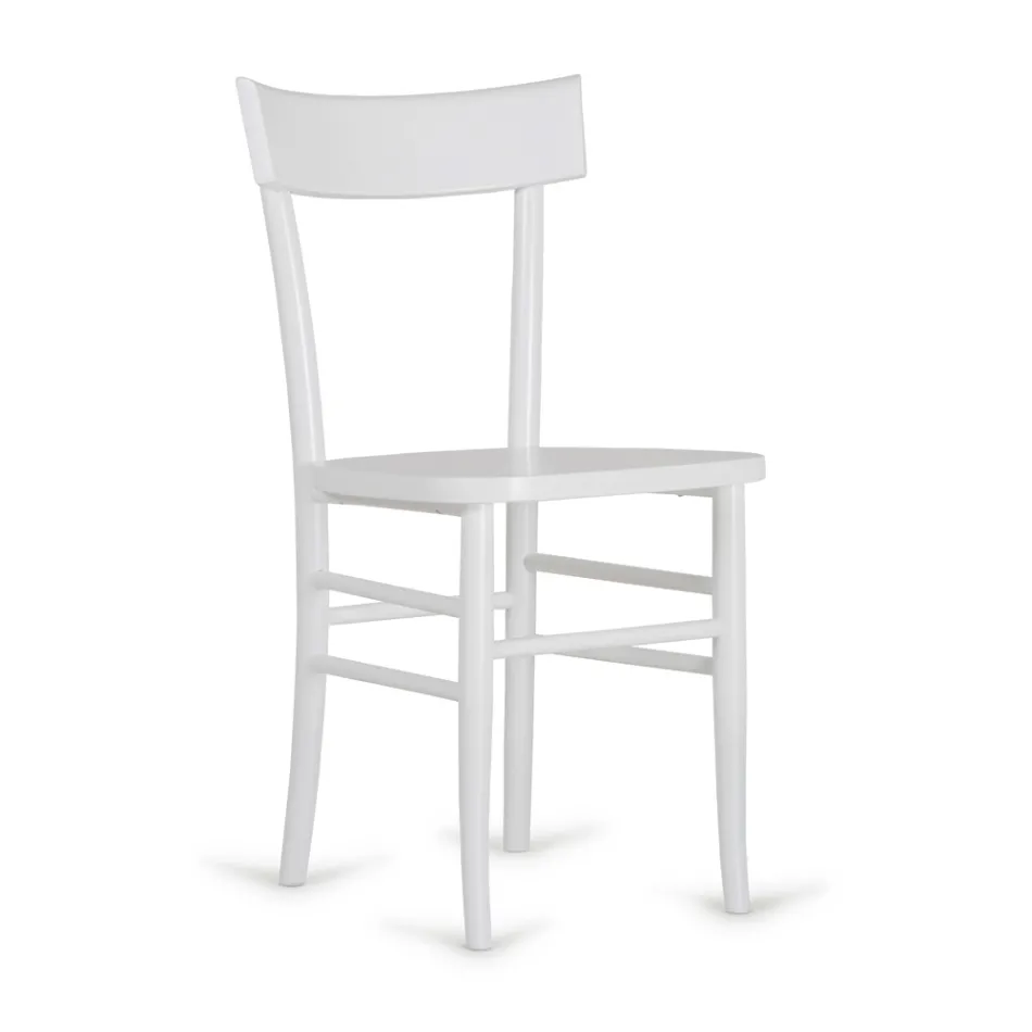 كرسي ستيلا بتصميم عصري من خشب الزان، مكون من أربع قطع Viadurini