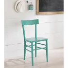 كرسي ستيلا بتصميم عصري من خشب الزان، مكون من أربع قطع Viadurini