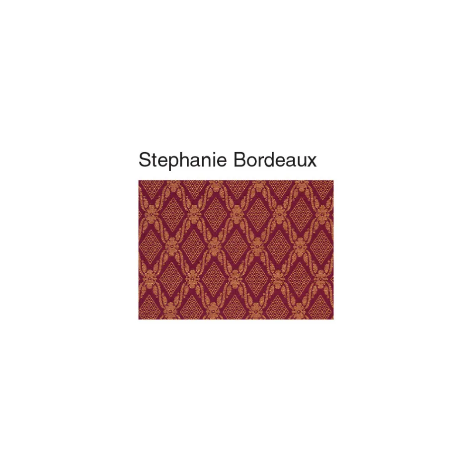 كرسي من الخشب والقماش بتصميم كلاسيكي بمسند ظهر متقاطع - ديبوسي Viadurini