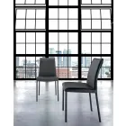 كرسي معيشة عصري مبطن ومنجد، صنع في إيطاليا - موناليزا Viadurini