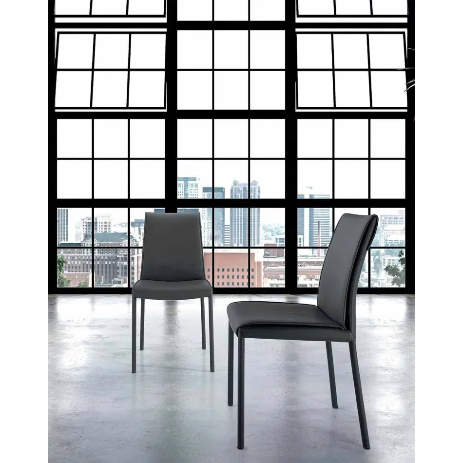 كرسي معيشة عصري مبطن ومنجد، صنع في إيطاليا - موناليزا Viadurini