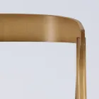 كرسي غرفة المعيشة الحديثة بأقمشة مختلفة مع هيكل خشبي - Wolter Viadurini