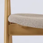 كرسي غرفة المعيشة الحديثة بأقمشة مختلفة مع هيكل خشبي - Wolter Viadurini