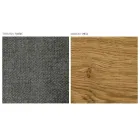 كرسي غرفة المعيشة الحديثة بأقمشة مختلفة مع هيكل خشبي - Wolter Viadurini