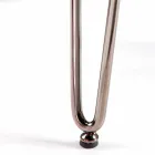 كرسي عصري من الجلد أو الجلد الصناعي لغرفة الطعام أو مطبخ المها Viadurini