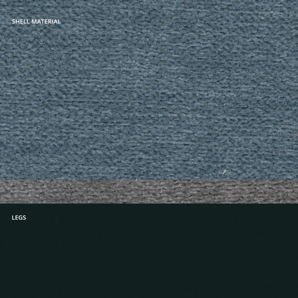 كرسي حديث من القماش وأرجل مثلثة صنع في إيطاليا، أوريلا Viadurini