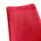 كرسي طعام حديث باللون الأحمر من Tecnofibra Almira Viadurini