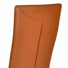 كرسي معيشة بتصميم عصري مغطى بالجلد / جلد صنع في إيطاليا غادة Viadurini