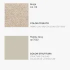 كرسي أحادي الهيكل من قماش بتشطيبات مختلفة مصنوع في إيطاليا - مورجانا Viadurini