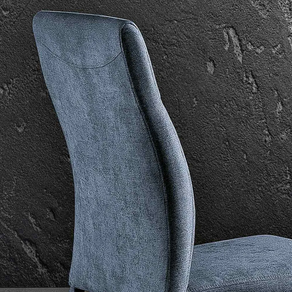 كرسي طعام بتصميم قماش مصنوع في إيطاليا، لويجينا Viadurini