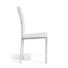 كرسي طعام مصمم مغطى بالجلد مصنوع في إيطاليا - سيسي Viadurini