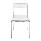 كرسي طعام من البليكسيجلاس، صنع في إيطاليا، قطعتان - شارلوت Viadurini