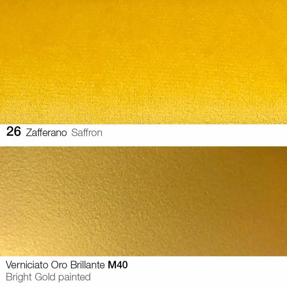 كرسي طعام من القماش بأرجل ذهبية، صنع في إيطاليا - ماركيزي Viadurini