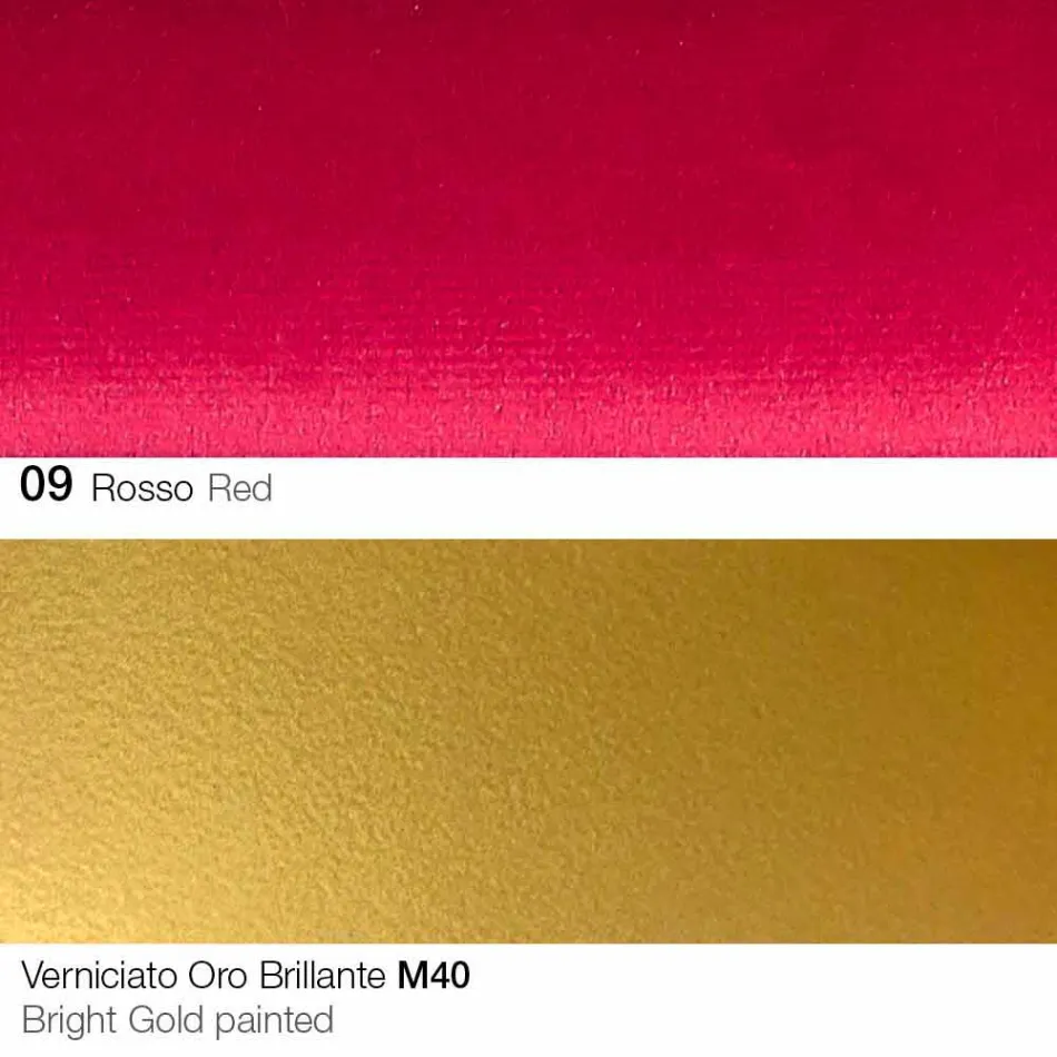 كرسي طعام من القماش بأرجل ذهبية، صنع في إيطاليا - ماركيزي Viadurini